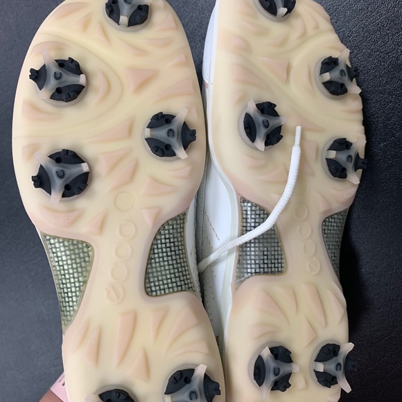 Ecco White And Pink Sneaker Size 38 - Picture 6 of 8